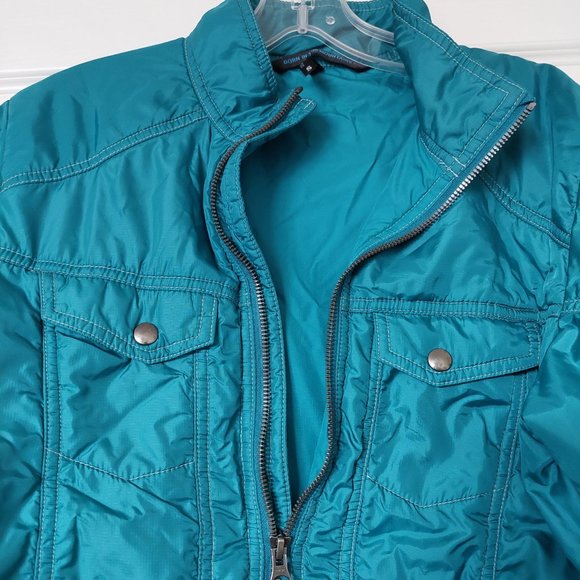 KUHL Born In The Mountains Women's Sz Small Aqua Long Jacket Pertrex/Permaloft - Picture 9 of 16